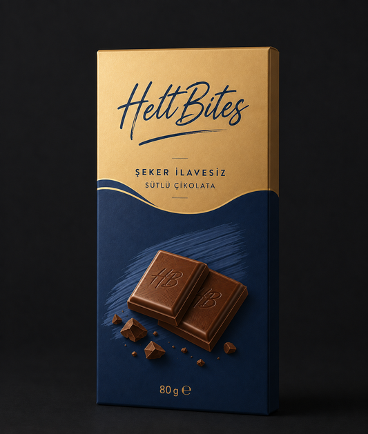 HeltBites Şeker İlavesiz Sütlü Çikolata